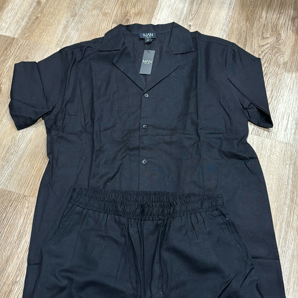 Men’s matching linen set